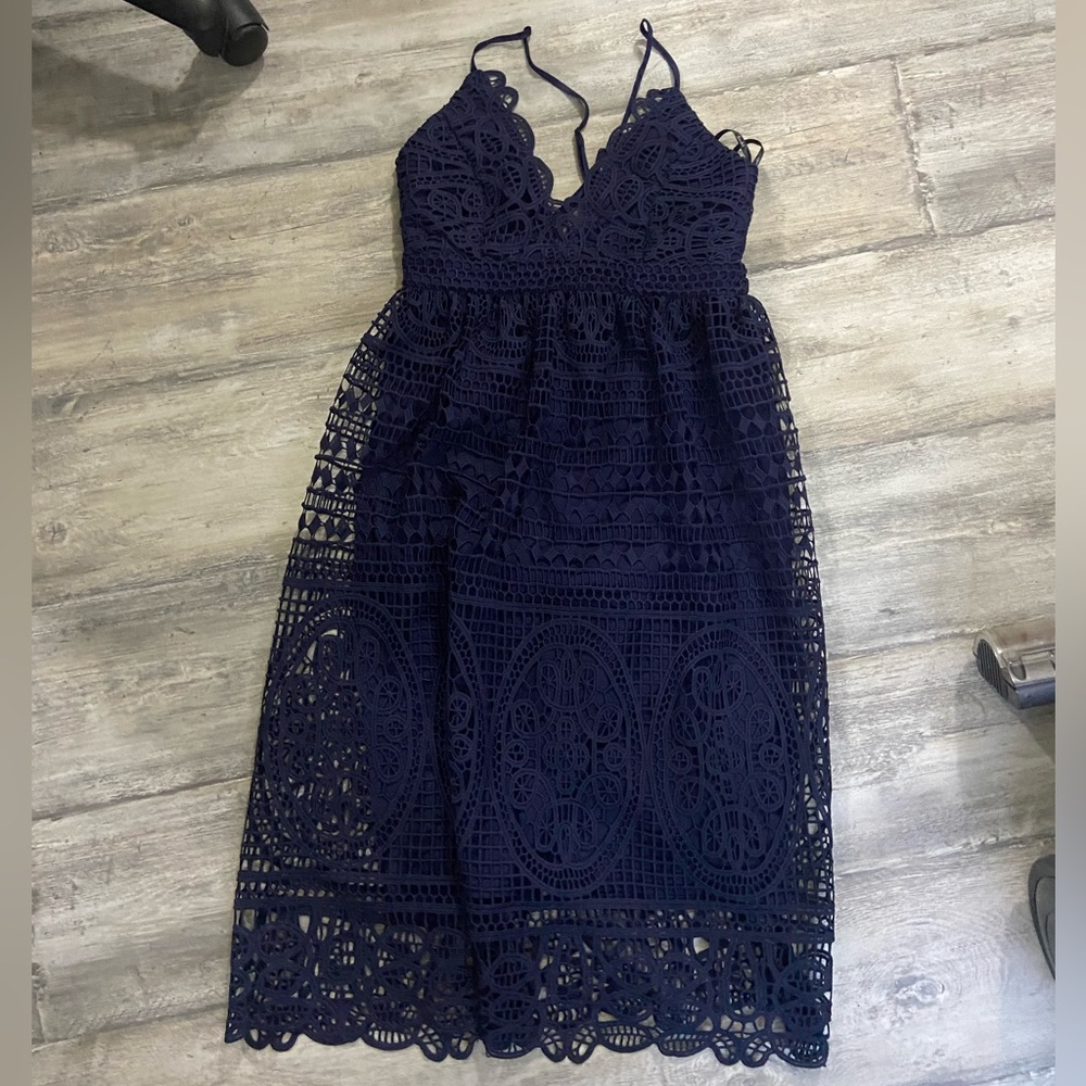 Bardot lace dress